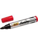 Bic Marking 2000 Ecolutions Rotulador Permanente - Tinta con Base de Alcohol - Ecologico - Secado Rapido - Color Rojo