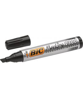 Bic Marking 2300 Ecolutions Rotulador Permanente - Punta Biselada - Trazo 3,7 - 5,5mm - Tinta con Base de Alcohol - Secado Rapid