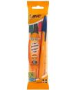 Bic Orange Original Fine Pack de 4 Boligrafos de Bola - Punta Redonda de 0.8mm - Trazo de 0.3mm - Tinta con Base de Aceite - Cue