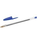 Bic Cristal Original Boligrafo de Bola - Punta Redonda de 1.0mm - Trazo 0.4mm - Tinta con Base de Aceite - Color Azul