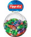 Tipp-Ex Micro Tape Twist Expositor 60 Cintas Correctoras 5.00mm x 8m - Cabezal Rotativo - Escritura Instantanea - 4 Colores