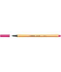 Stabilo Point 88 Rotulador de Punta Fina de Fibra - Trazo de 0.4 mm - Tinta con Base de Agua - Color Rosa