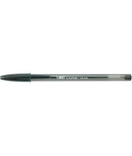 Bic Cristal Large Boligrafo de Bola - Punta Gruesa de 1.6mm - Trazo de 0.60mm - Tinta con Base de Aceite - Translucido - Color N