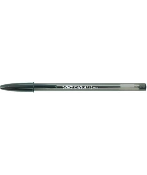 Bic Cristal Large Boligrafo de Bola - Punta Gruesa de 1.6mm - Trazo de 0.60mm - Tinta con Base de Aceite - Translucido - Color