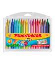 Bic Kids Plastidecor Caja de 36 Lapices de Cera - Extraresistentes - Facil de Sacar Punta - No Mancha