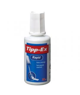 Tipp-Ex Rapid Liquido Corrector 20ml - Formula de Secado Rapido - Aplicador de Espuma