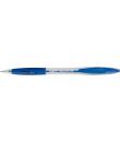 Bic Atlantis Classic Boligrafo Retractil - Punta de 1mm - Cuerpo Transparente con Grip - Color Azul