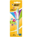 Bic 4 Colours Fun Boligrafo de Bola Retractil - Punta Media de 1.0mm - Tinta con Base de Aceite - Tinta de Colores: Rosa, Morado