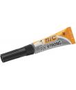 Bic Fix Strong Pegamento de Contacto Extra Fuerte 3gr - Uso en Madera, Plastico y Porcelana - No Gotea - Tapon Anti-Obstruccion 