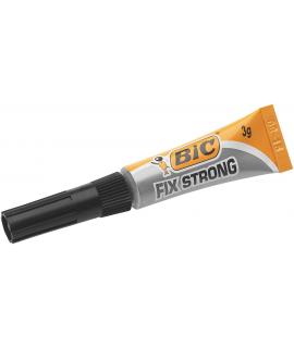 Bic Fix Strong Pegamento de Contacto Extra Fuerte 3gr - Uso en Madera, Plastico y Porcelana - No Gotea - Tapon Anti-Obstruccion 