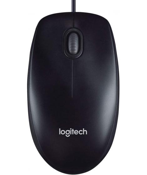 Logitech M90 Raton USB 1000dpi - 3 Botones - Uso Ambidiestro - Color Negro
