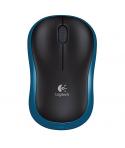 Logitech M185 Raton Inalambrico 1000dpi - 3 Botones - Uso Ambidiestro - Color Negro/Azul