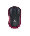 Logitech M185 Raton Inalambrico 1000dpi - 3 Botones - Uso Ambidiestro - Color Negro/Rojo