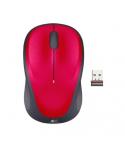 Logitech M235 Raton Inalambrico 1000dpi - 3 Botones - Uso Ambidiestro - Color Rojo
