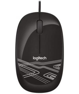 Logitech M105 Raton USB 1000dpi - 3 Botones - Uso Ambidiestro - Cable de 1.50m - Color Negro