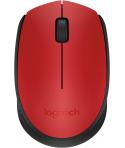 Logitech M171 Raton Inalambrico 1000dpi - 3 Botones - Uso Ambidiestro - Color Rojo