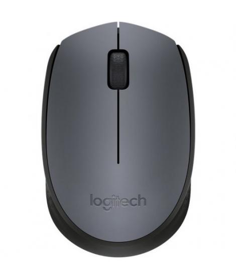 Logitech M170 Raton Inalambrico 1000dpi - 3 Botones - Uso Ambidiestro - Color Gris/Negro