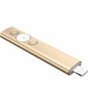 Logitech Spotlight Presentador Inalambrico - Radio de Accion 30m - Vibracion - Color Oro