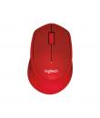 Logitech M330 Silent Plus Raton Inalambrico 1000dpi - Silencioso - 3 Botones - Uso Diestro - Color Rojo