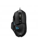 Logitech G502 Hero Raton USB 16000dpi - 10 Botones Programables - Iluminacion LED - Uso Diestro - Cable de 2.10m - Color Negro