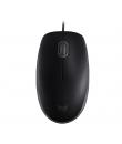 Logitech B110 Silent Raton USB 1000dpi - 3 Botones - Silencioso - Uso Ambidiestro - Cable de 1.80m - Color Negro