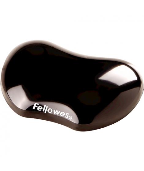 Fellowes Crystal Reposamuñecas Flexible de Gel - Resistente a las Manchas - Color Negro