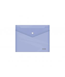 Dohe Sobre con Cierre de Broche - Tamaño A5 - Polipropileno Cristal Transparente 150 Micras - Color Morado