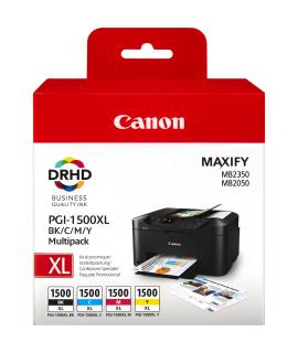 Canon PGI1500XL Pack de 4 Cartuchos de Tinta Originales - 9182B004/9182B010