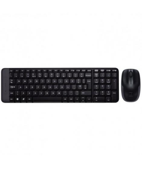 Logitech MK220 Pack Inalambrico Teclado K220 + Raton M150 3 Botones - Uso Ambidiestro - Portugues