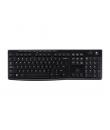 Logitech K270 Teclado Inalambrico USB - Resistente a Salpicaduras - Teclas de Acceso Rapido - Color Negro