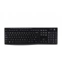 Logitech K270 Teclado Inalambrico USB - Resistente a Salpicaduras - Teclas de Acceso Rapido - Color Negro