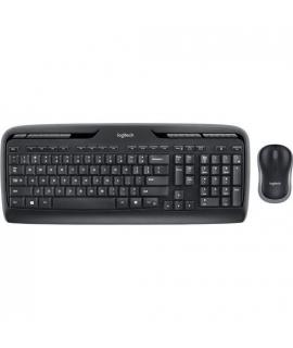 Logitech MK330 Pack Inalambrico Teclado Multimedia + Raton 3 Botones - Uso Ambidiestro - Color Negro