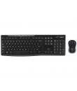 Logitech MK270 Pack Inalambrico USB Teclado Multimedia + Raton 1000dpi 3 Botones - Uso Ambidiestro - Color Negro