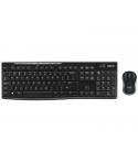 Logitech MK270 Pack Inalambrico USB Teclado Multimedia + Raton 1000dpi 3 Botones - Uso Ambidiestro - Color Negro