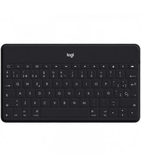 Logitech Keys to Go Teclado Bluetooth para iPhone, iPad y Apple TV - Teclas de Acesso Directo - Base para Smartphone - Ultralige