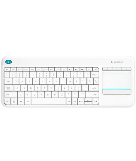 Logitech K400 Plus Teclado Inalambrico Touchpad - PC, TV - Color Blanco