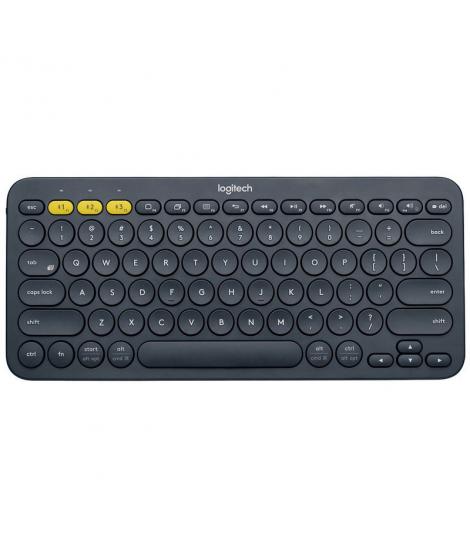 Logitech K380 Teclado Inalambrico Bluetooth - Hasta 3 Dispositivos Simultaneamente - Color Gris Oscuro