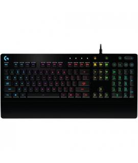 Logitech G213 Prodigy Teclado Gaming USB - Retroiluminacion RGB - Resistente a Salpicaduras - Reposamuñecas - Cable de 1.80m - C