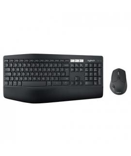 Logitech MK850 Performance Pack Inalambrico USB Teclado con Reposamuñecas + Raton 1000dpi 7 Botones - Uso Diestro - Color Negro