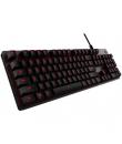 Logitech G413 Teclado Mecanico Gaming USB - Retroiluminacion en Rojo - Teclas de Acceso Directo - Cable de 1.80m - Color Negro