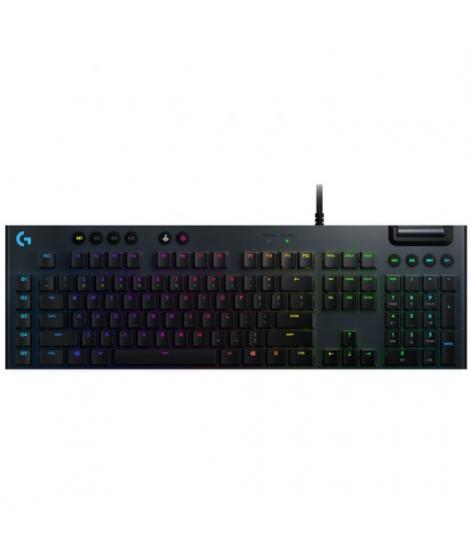 Logitech G815 Teclado Mecanico Gaming USB - Teclas Mecanicas GL Tactil - Iluminacion RGB Lightsync - Superficies de Metal - Cabl