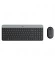 Logitech MK470 Slim Pack Inalambrico USB Teclado 12 Teclas FN + Raton 1000dpi 3 Botones - Ultafinos - Silenciosos - Uso Ambidies