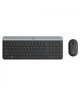 Logitech MK470 Slim Pack Inalambrico USB Teclado 12 Teclas FN + Raton 1000dpi 3 Botones - Ultafinos - Silenciosos - Uso Ambidies