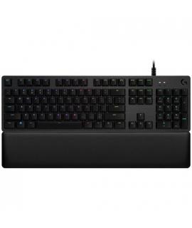 Logitech G513 Teclado Mecanico Gaming USB - Teclas Mecanicas GX Brown - Iluminacion RGB Lightsync - Superficies de Metal - Repos