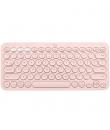 Logitech K380 Teclado Inalambrico Bluetooth - Hasta 3 Dispositivos Simultaneamente - Color Rosa