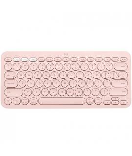 Logitech K380 Teclado Inalambrico Bluetooth - Hasta 3 Dispositivos Simultaneamente - Color Rosa