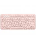 Logitech K380 Teclado Inalambrico Bluetooth - Hasta 3 Dispositivos Simultaneamente - Color Rosa