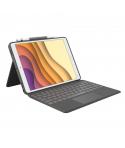 Logitech Combo Touch Funda con Teclado Retroiluminado Inalambrico para iPad Air 3ª Generacion y iPad Pro 10.5" - Trackpad -Escri