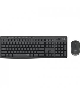 Logitech MK295 Pack Inalambrico Teclado + Raton 1000dpi 3 Botones - Teclas y Botones Silenciosos - Uso Ambidiestro - Color Negro