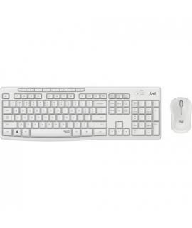 Logitech MK295 Pack Inalambrico Teclado + Raton 1000dpi 3 Botones - Teclas y Botones Silenciosos - Uso Ambidiestro - Color Blanc